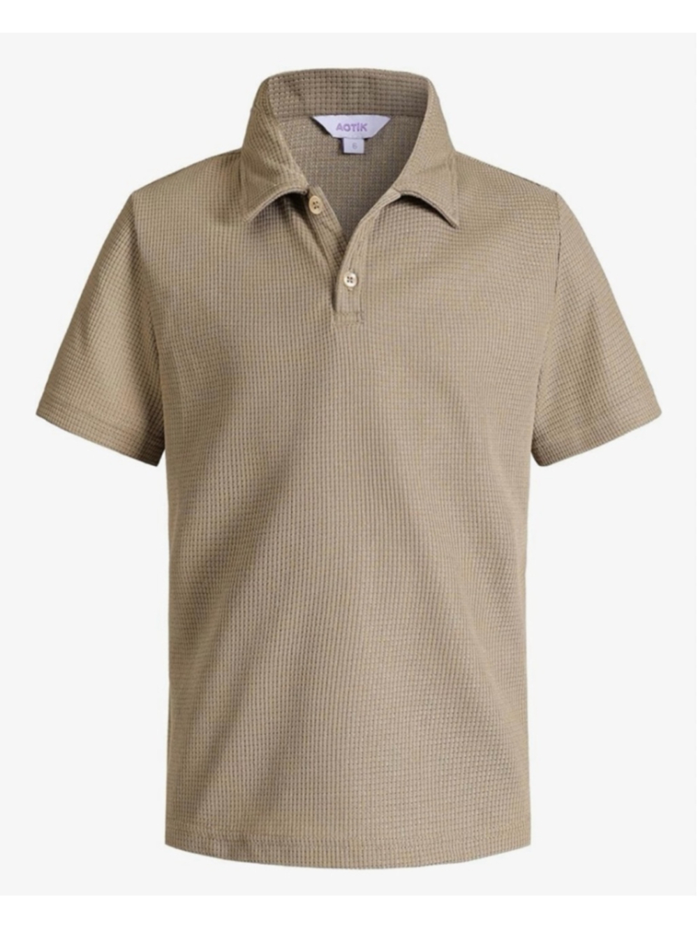Boys Waffle Knit Polo